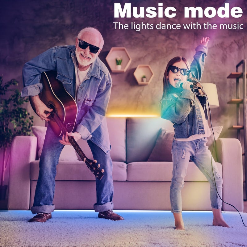 NBBUFF Led Lights for Bedroom 297FT (3 Rolls of 99ft), Color Changing RGB Led Strip Lights with 60 Keys Remote and App Control, Music Sync Led Lights for Room Kitchen Party Home Decor - Image 2